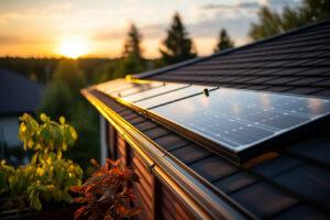 panneaux solaire sur une maison