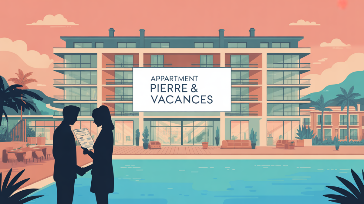 Illustration immeuble moderne appartement Pierre & Vacances