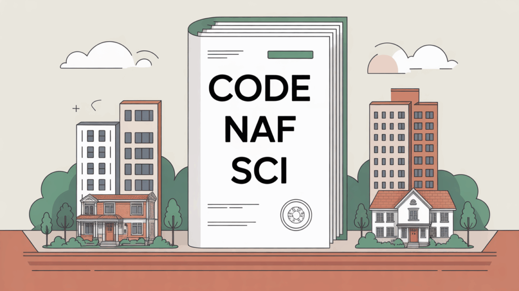 Illustration document officiel code NAF SCI
