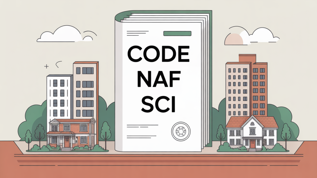 Illustration document officiel code NAF SCI