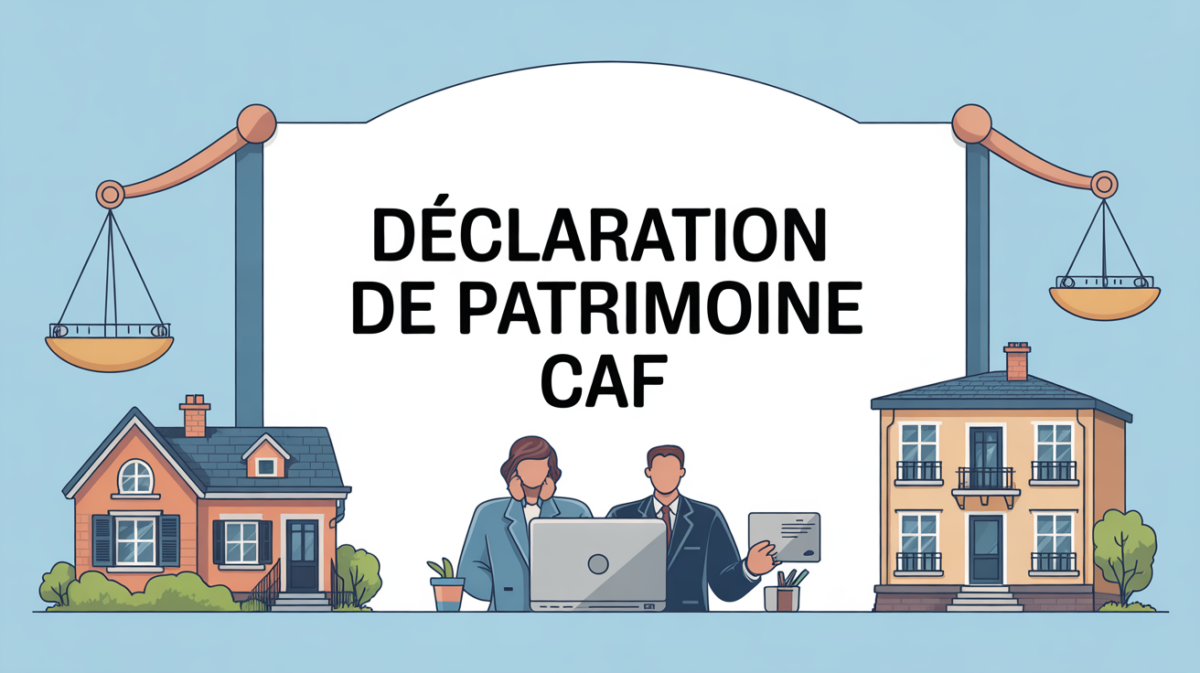 Infographie déclaration de patrimoine CAF dossiers aide logement