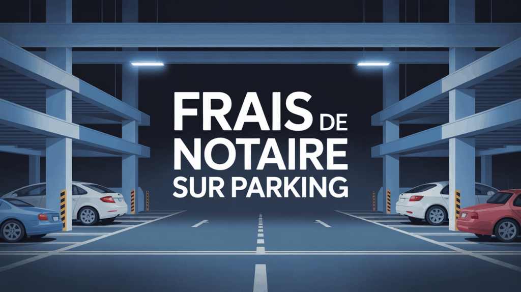 Illustration frais de notaire sur parking
