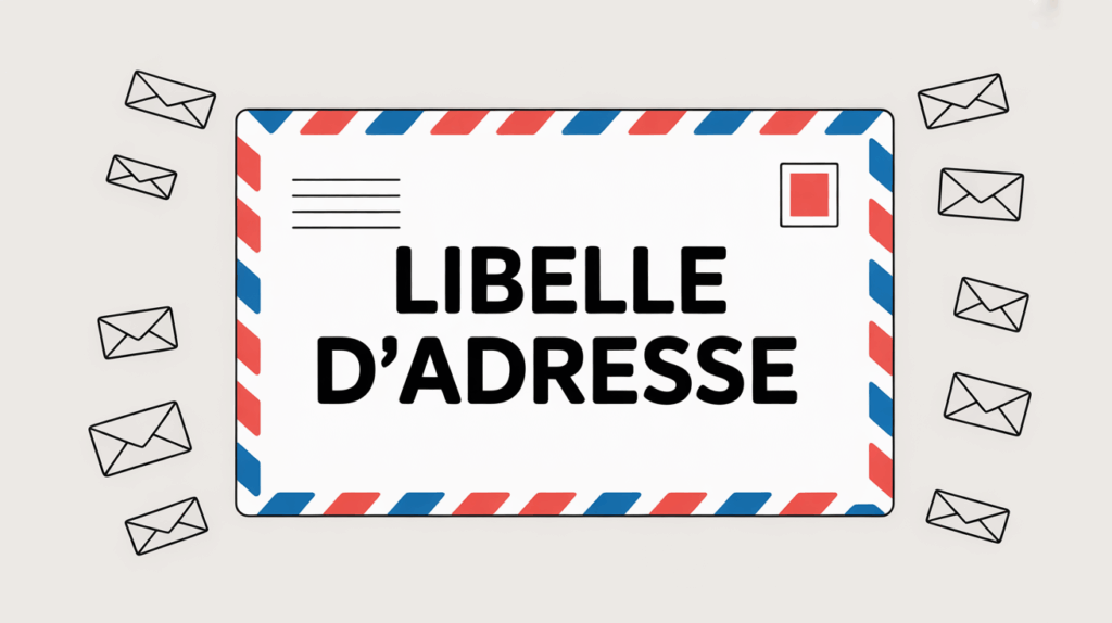 illustration enveloppe libelle adresse
