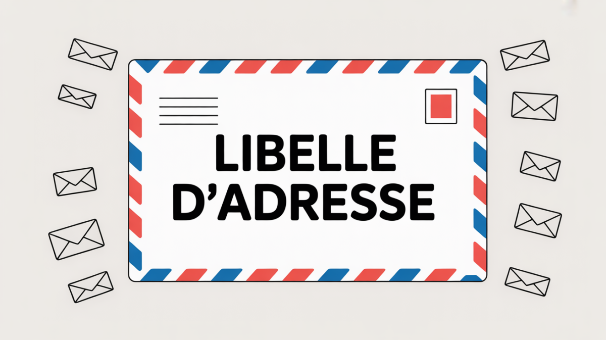 illustration enveloppe libelle adresse
