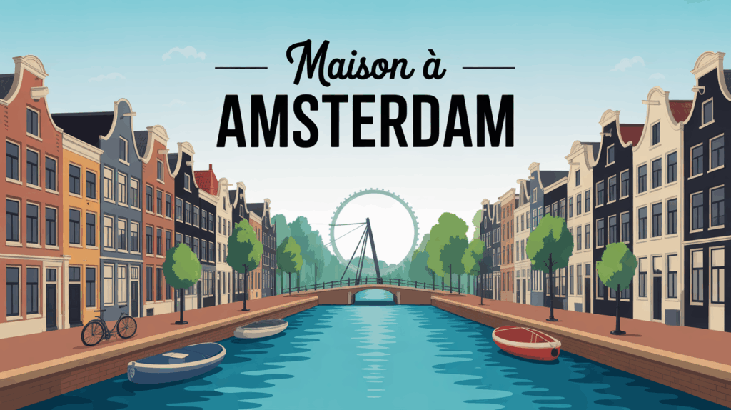 maison a amsterdam canal maisons colorees SEO