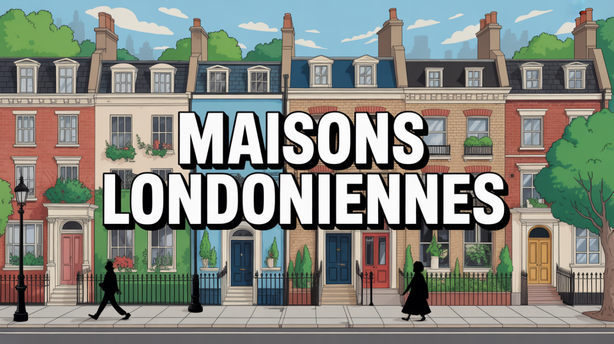 illustration maisons londoniennes differentes epoques