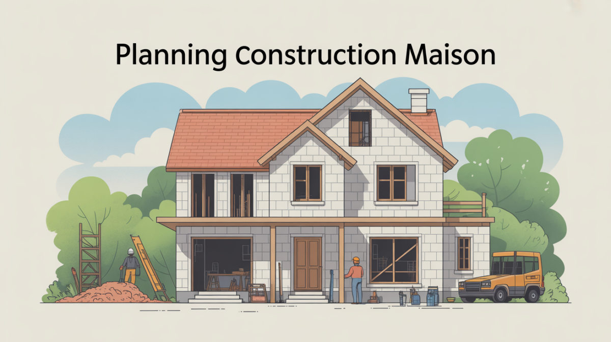 planning construction maison etapes cles terrain plans chantier