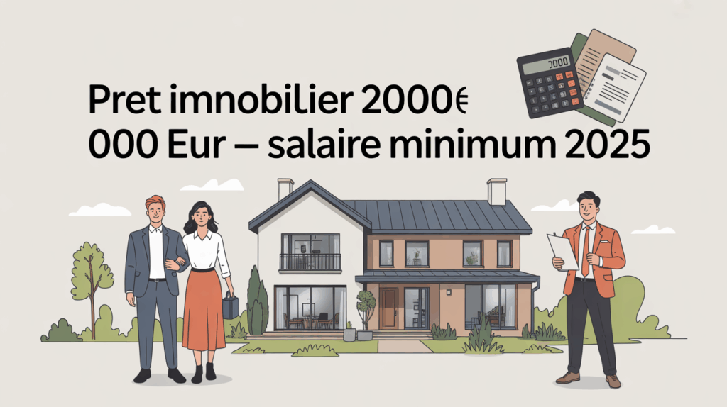 Illustration pret immobilier 200000 euros salaire minimum