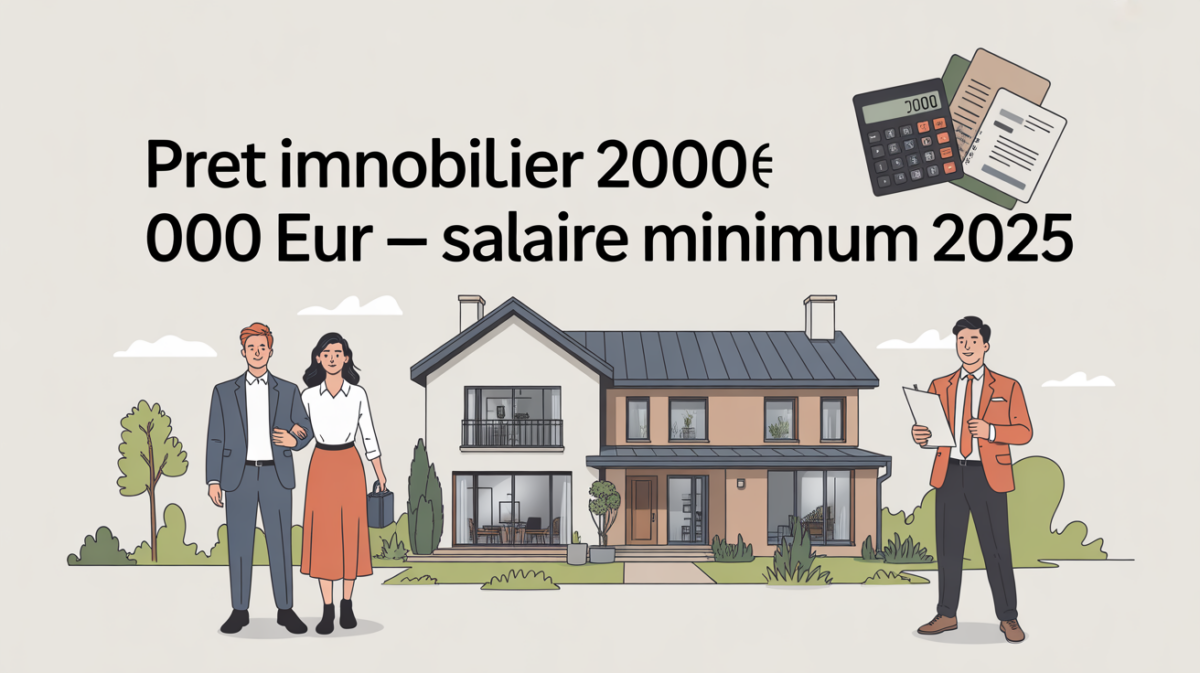 Illustration pret immobilier 200000 euros salaire minimum