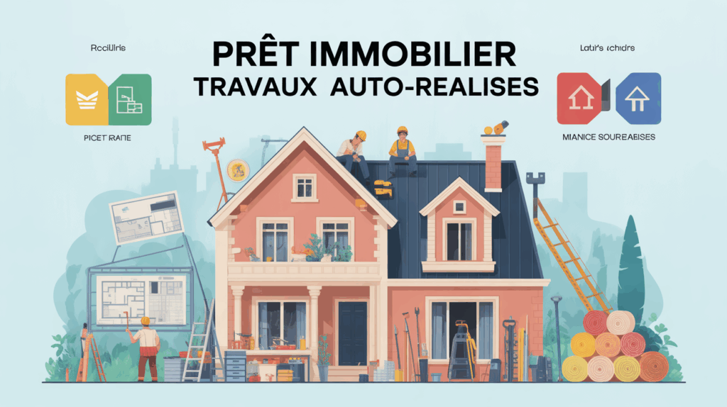pret immobilier travaux auto-realises illustration maison