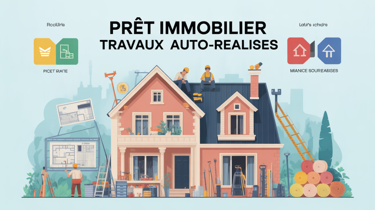 pret immobilier travaux auto-realises illustration maison