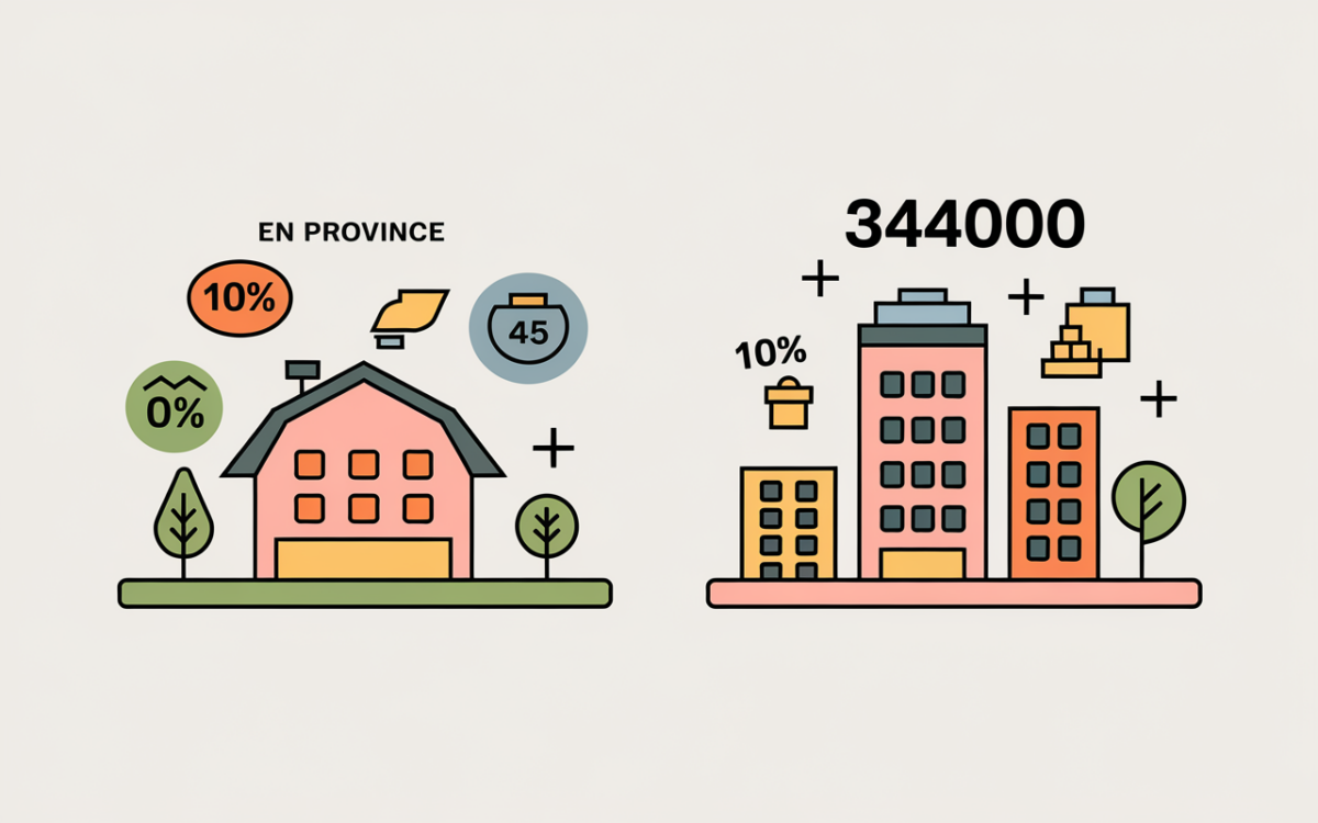 Graphique prix rendement place de parking