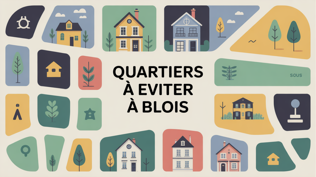 Carte quartiers à éviter à Blois illustration sécurité