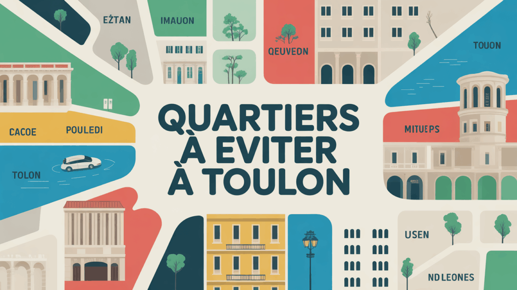 Carte des quartiers à éviter à Toulon, sécurité et immobilier