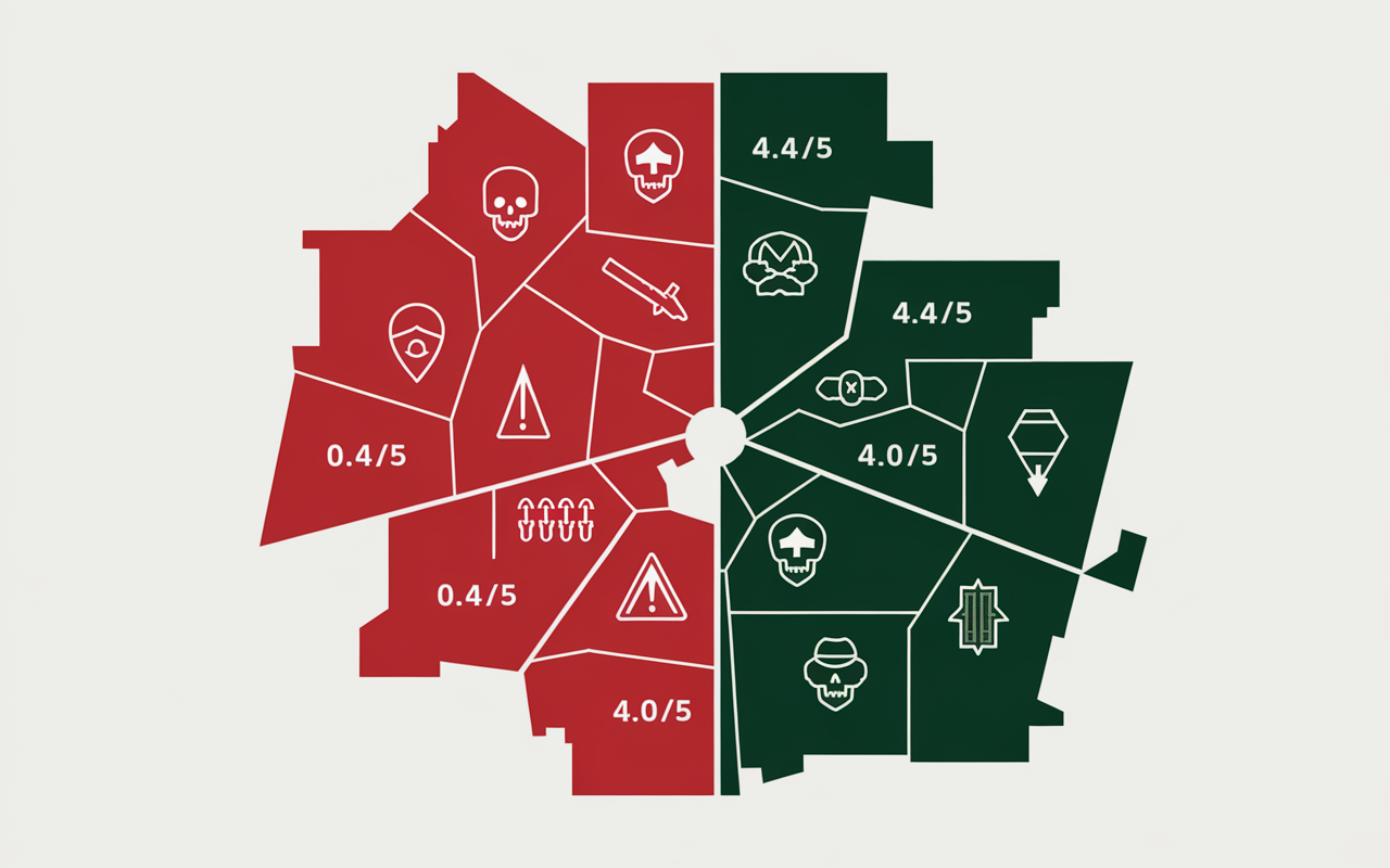 Carte quartiers à risques sécurité Aubervilliers