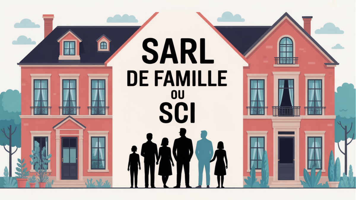 Illustration SARL de famille ou SCI decision maison famille