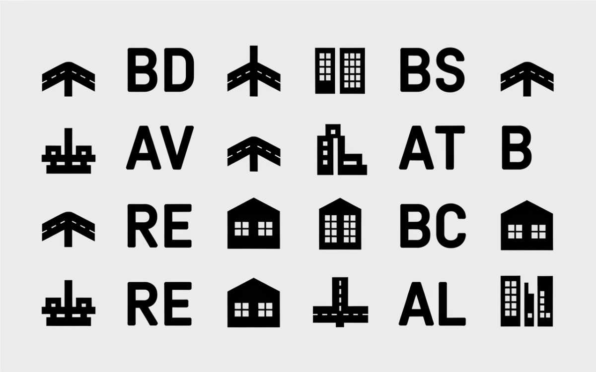 abreviations adresse postale officielle