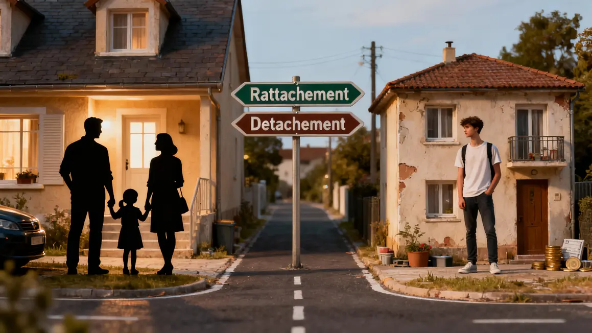 detachement fiscal choix famille appartement