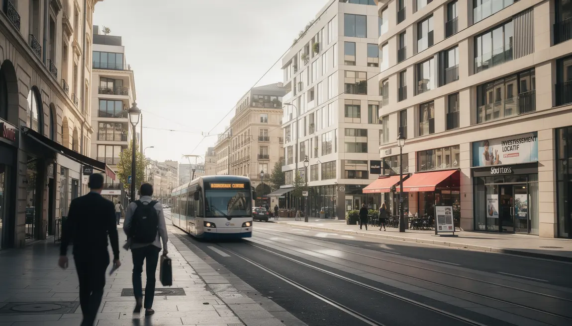Rue moderne Bordeaux investissement locatif Pinel