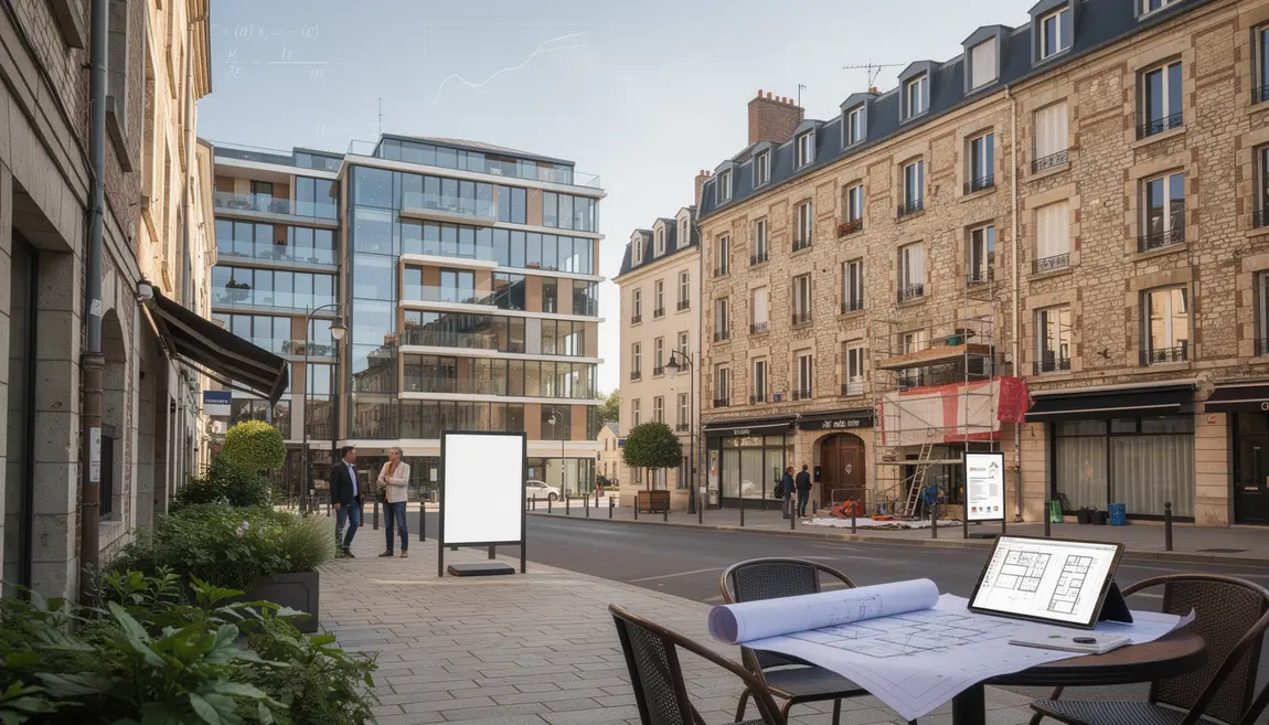Vue Rennes investissement locatif moderne ancien