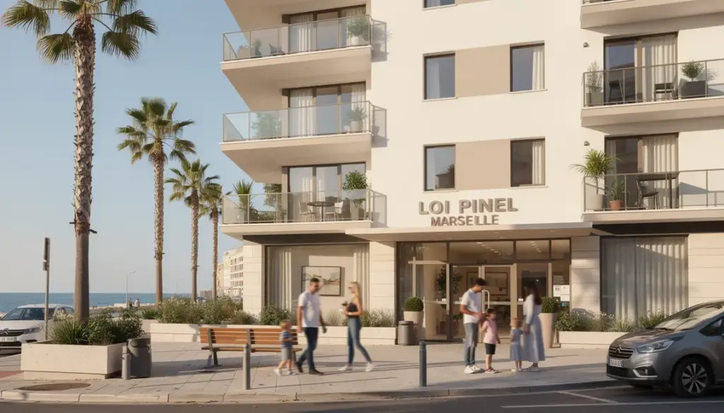 Immeuble neuf Marseille loi Pinel vue mer familles locatif