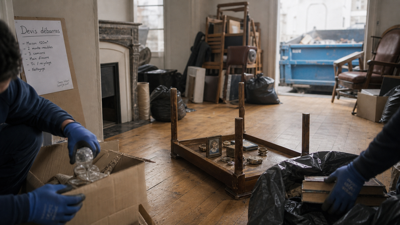 Débarras maison : 45 €/m³ ou gratuit ? Comprendre les tarifs et les coulisses du tri professionnel