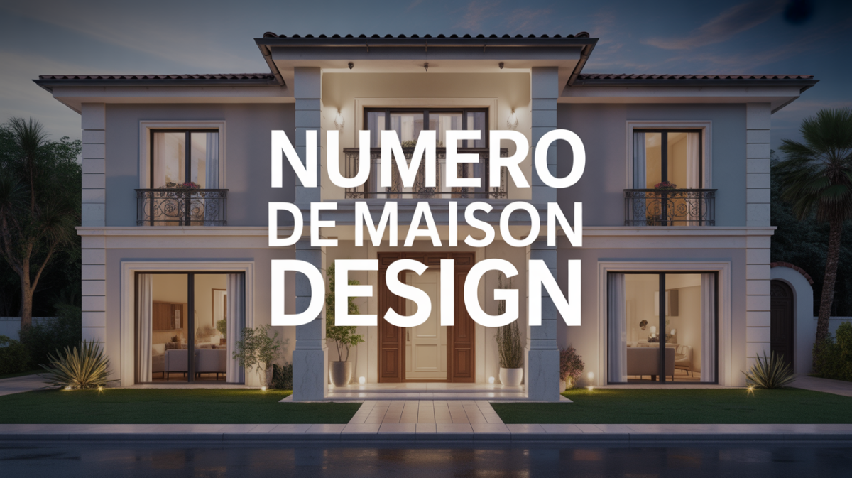 Numéro de maison design : le détail qui transforme l’entrée
