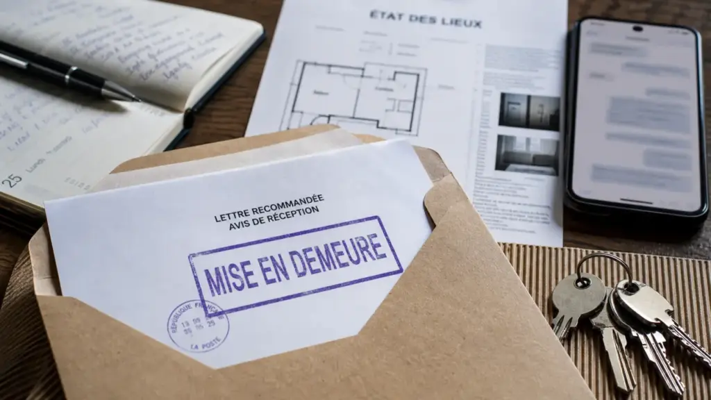 Plainte pour non restitution de clés : mise en demeure et preuves
