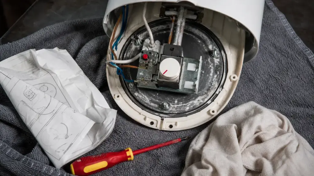 Réarmer thermostat chauffe eau : bouton et sécurité coupée sur chauffe-eau électrique