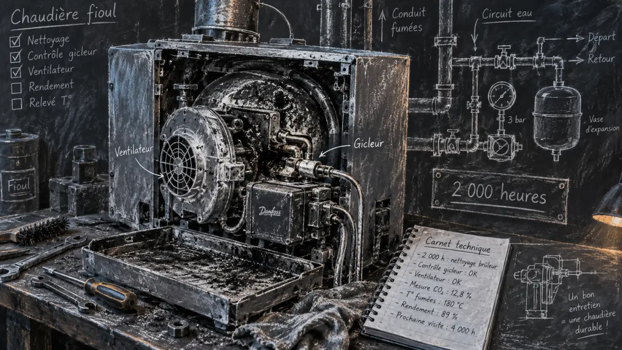 La durée de vie d’un brûleur fioul dépend surtout de son usage et de son entretien