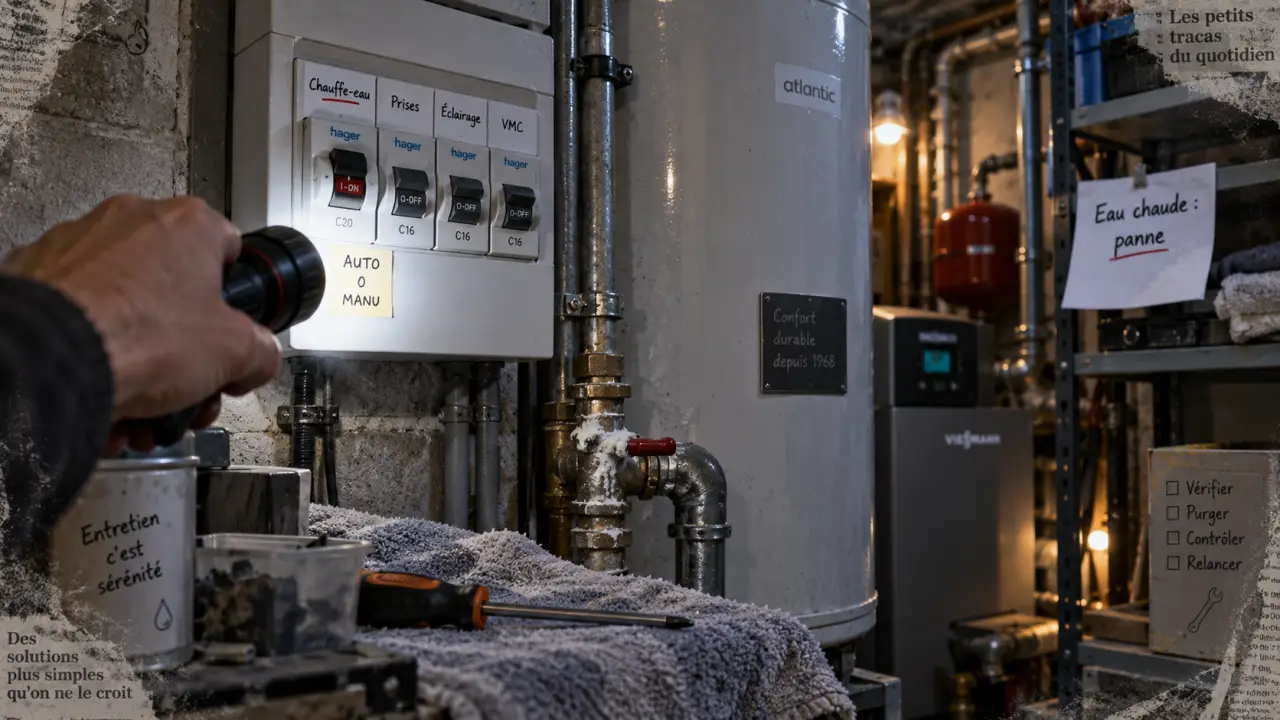 Plus d’eau chaude : six vérifications avant d’appeler un professionnel